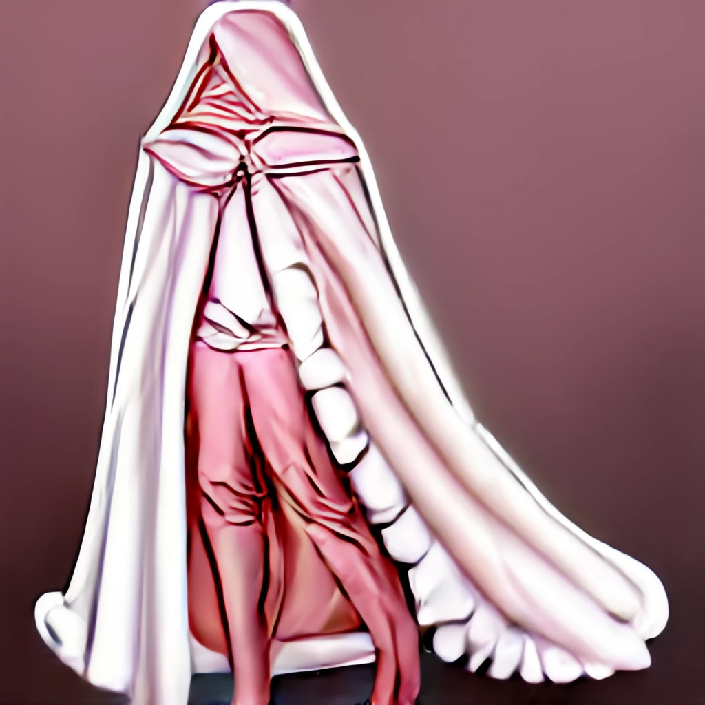 Pink and white cloak with round fluff, digital art 2d.png